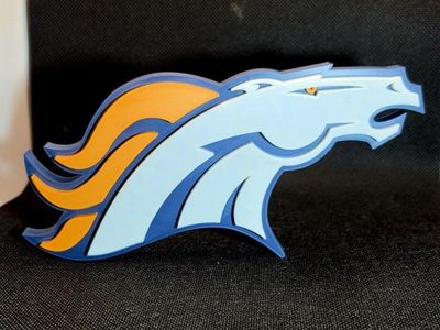 Denver Broncos 3D Printed Team Logo