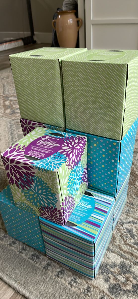 Ultra Soft 3-Ply Facial Tissues, 9 Cube Boxes, 80 tissues/box