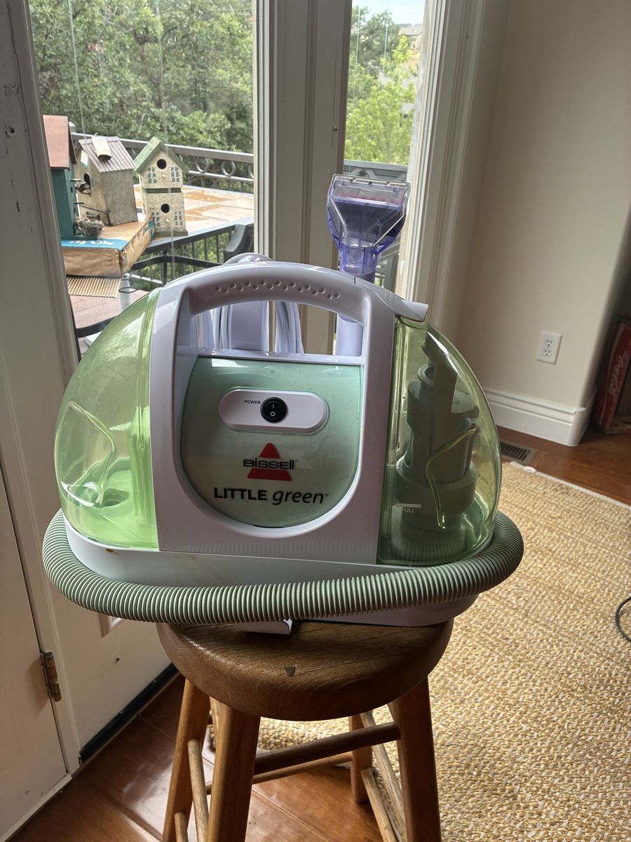 Bissell Little Green Portable Carpet Cleaner - Green & White Spot and Stain Remover
