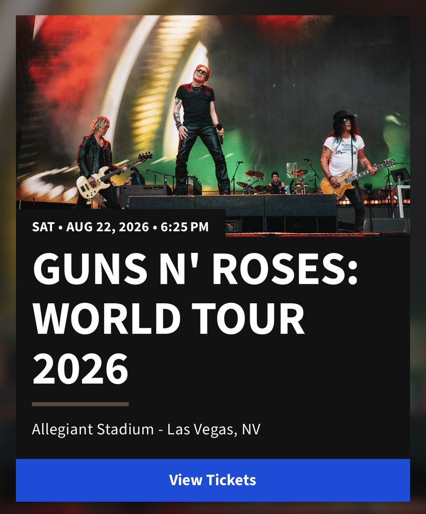Guns N' Roses Tickets