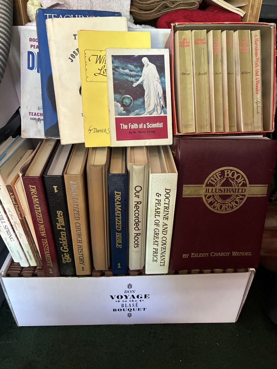 LDS CASSETTE SET NEARLY COMPLETE And VARIETY OF BOOKS—BEST OFFERS