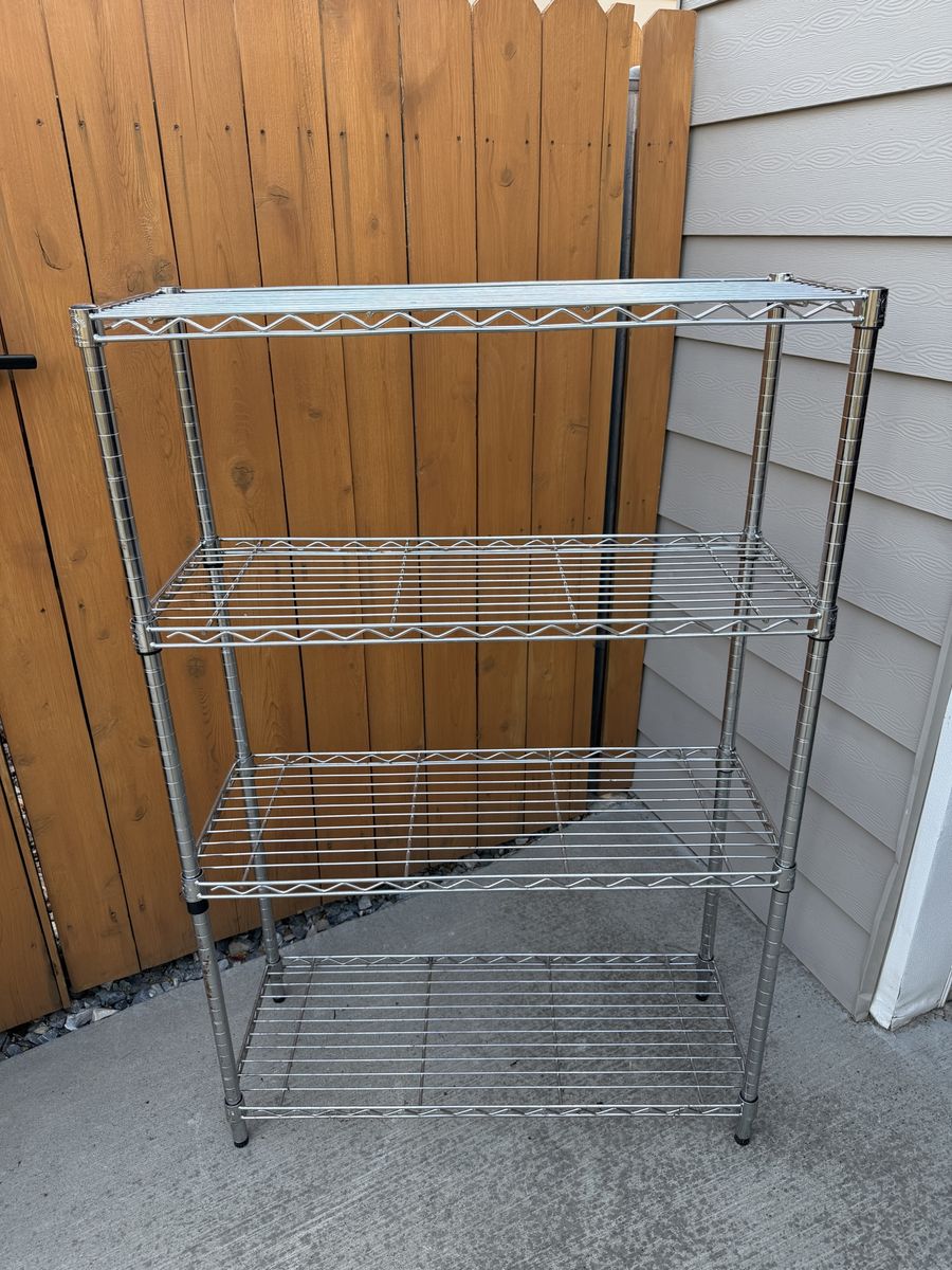 4 tier wire shelving