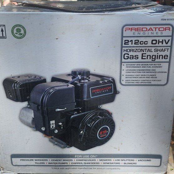 Predator Engines 212cc OHV Horizontal Shaft Gas Engine - New in Box (Item 60363)