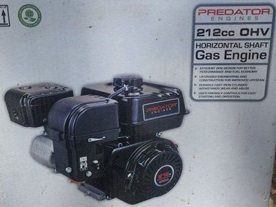 Predator Engines 212cc OHV Horizontal Shaft Gas Engine - New in Box (Item 60363)