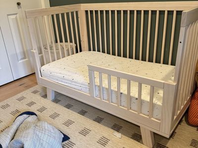Baby Letto Hudson convertible crib – white wash