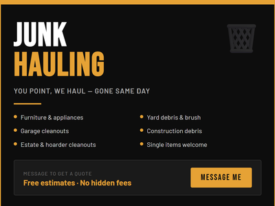 Junk Hauling