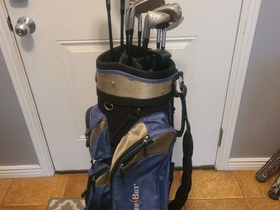 RH men's Halo Launcher XL clubs, and a NEW in plastic driver