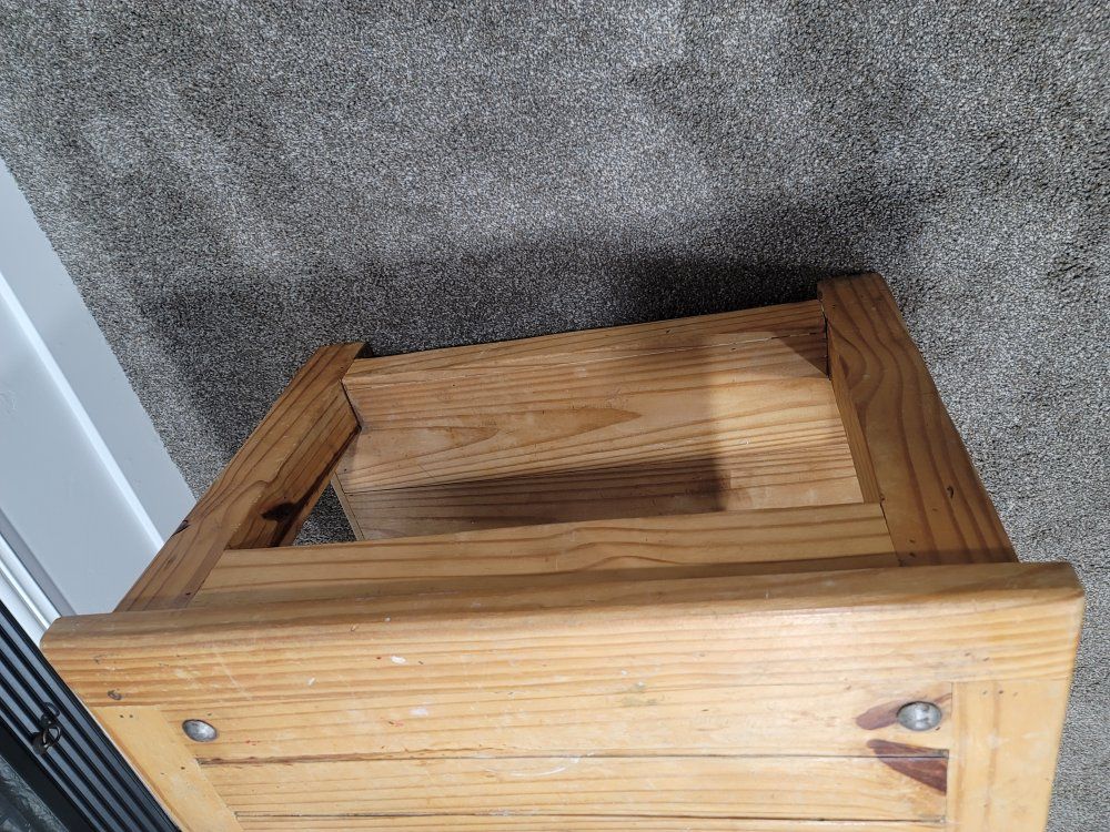 real wood night stand