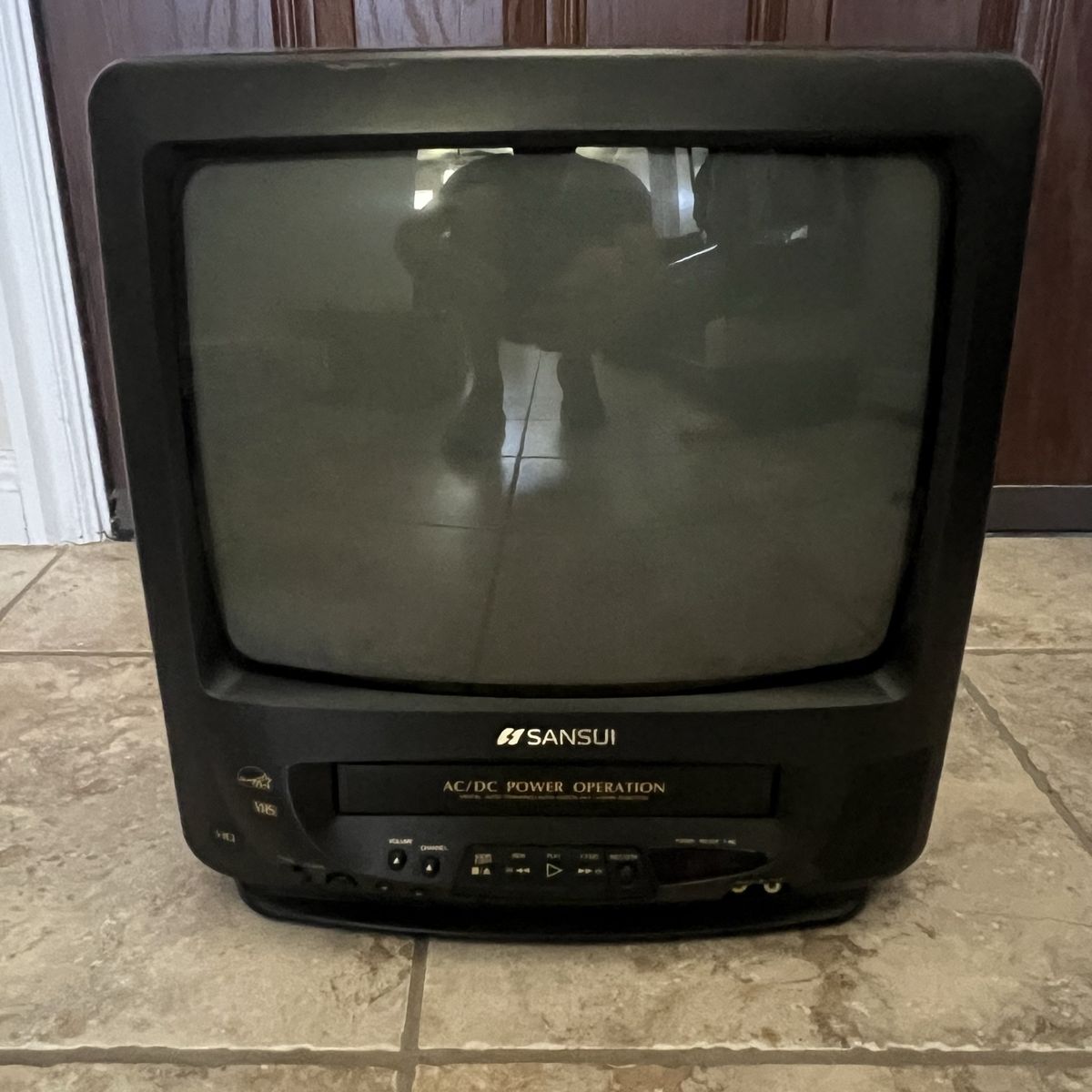Sansui 13" TV VCR Combo COM311ADA CRT Television Retro Gaming