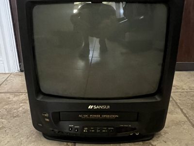 Sansui 13" TV VCR Combo COM311ADA CRT Television Retro Gaming