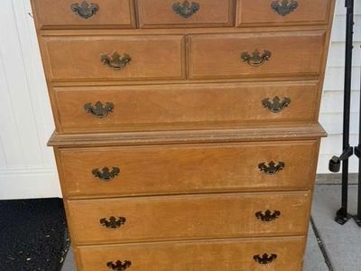 Antique wood dresser