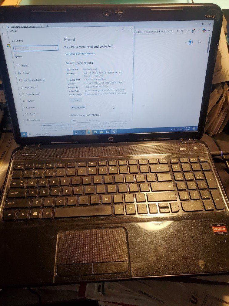 HP Pavilian g6 Laptop
