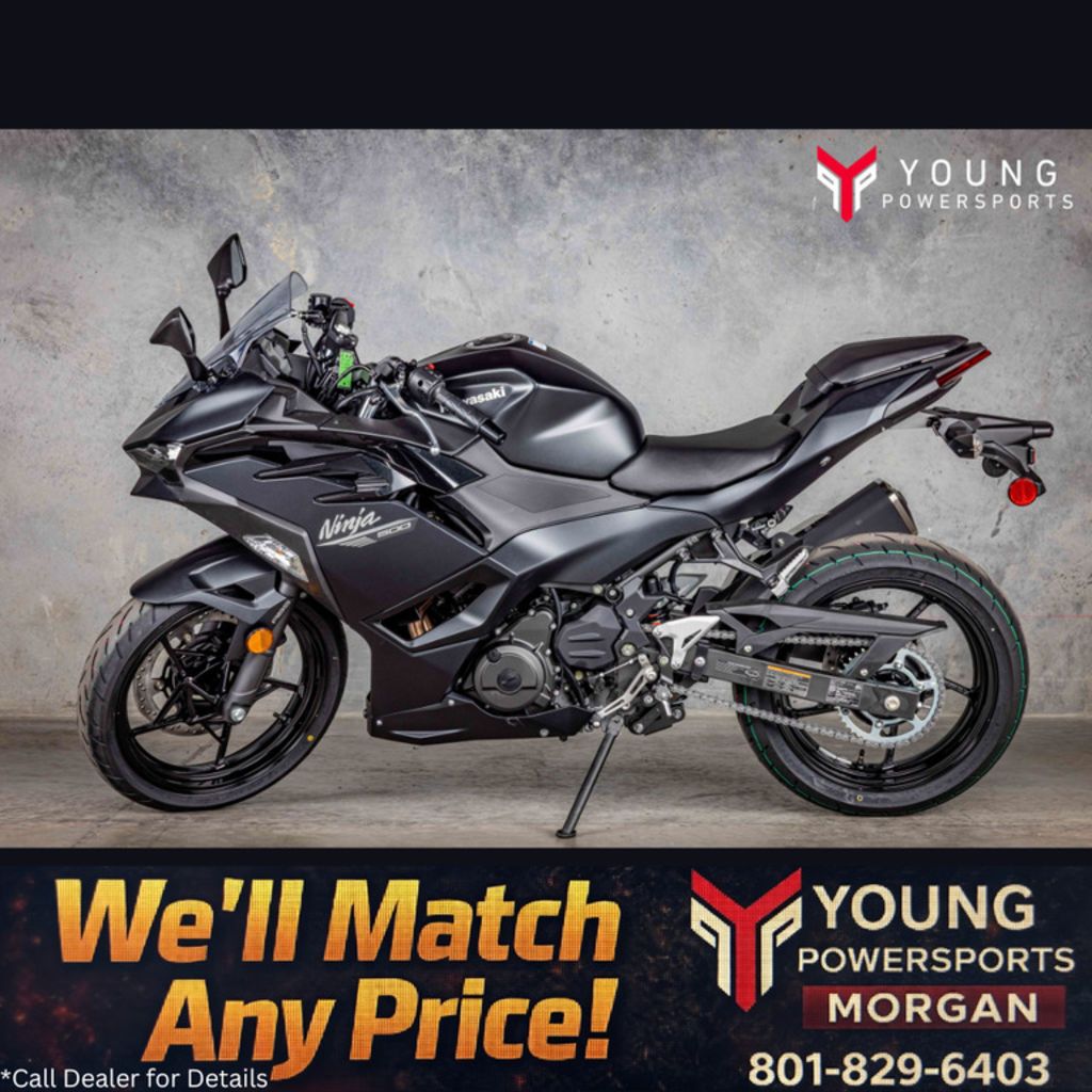 2026 Kawasaki Ninja® 500 ABS Metallic Flat Spark Black