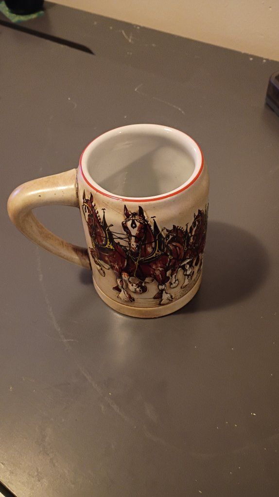 * 1980 1st Edition Budweiser Holiday Stein *