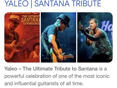 Yaleo - The Ultimate Santana Experience Tickets (2 Seats, Aug 29 2026)