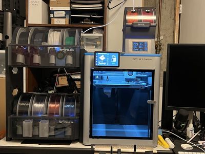 Bambu Lab X1-Carbon 3D Printer with Dual AMS Units