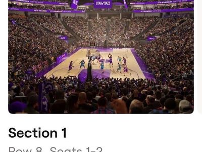 (2) Lower Bowl 4/1 Jazz vs Mavericks! $50/ea