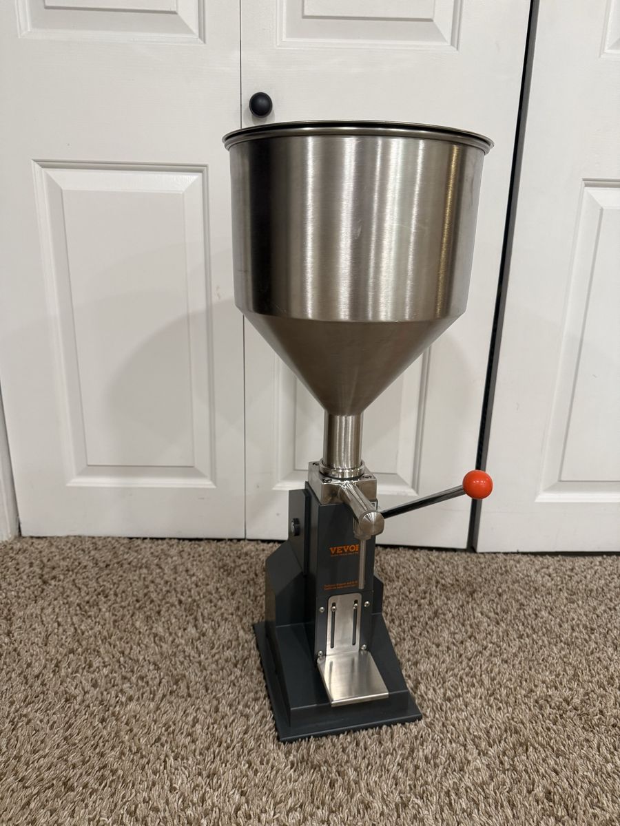 VEVOR A03 Manual Liquid/Paste Filling Machine - Stainless Steel, 5-50ml Capacity