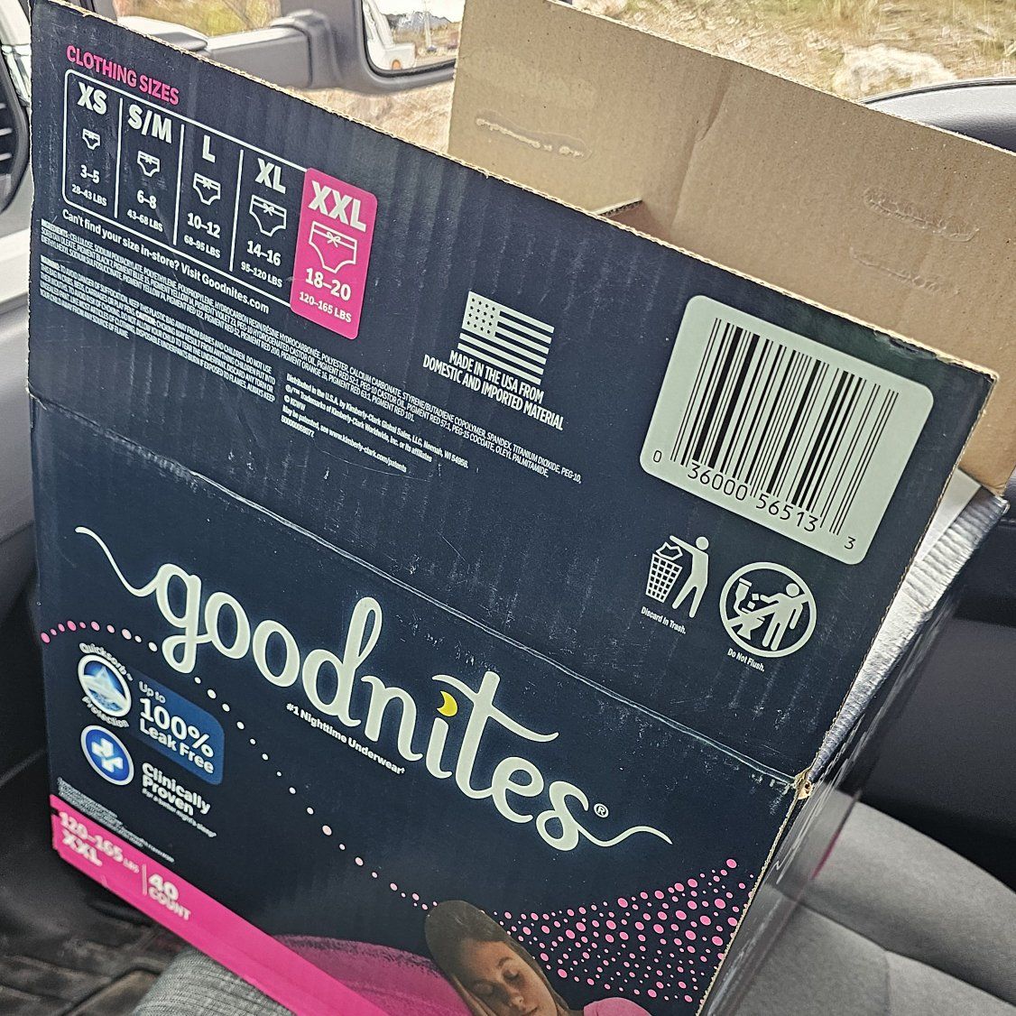 goodnites XXL diapers