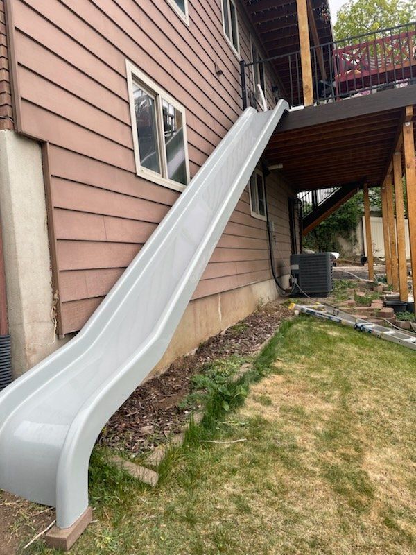 Large Outdoor Residential Slide - Heavy-Duty Construction, Long Design
