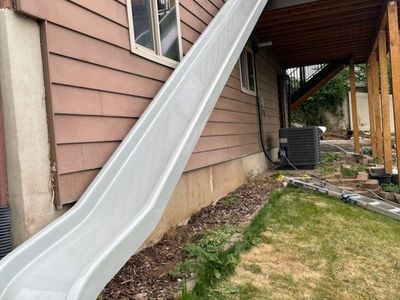 Large Outdoor Residential Slide - Heavy-Duty Construction, Long Design