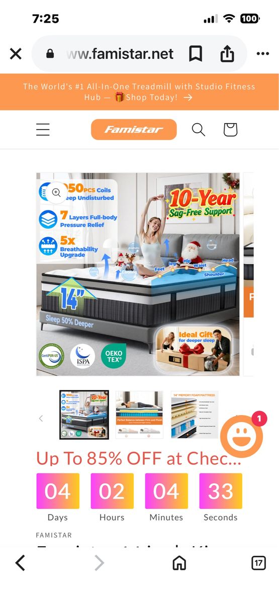 King size mattress