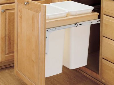 Rev•a•shelf Wood Top Mount Waste Container