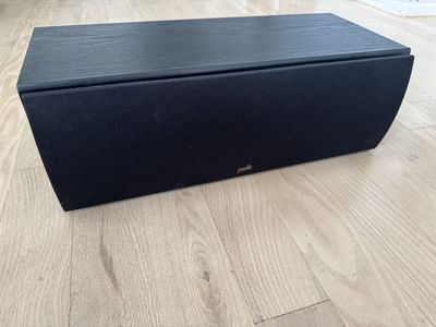 Polk Audio T30 Black Center Channel Speaker - Home Theater Audio