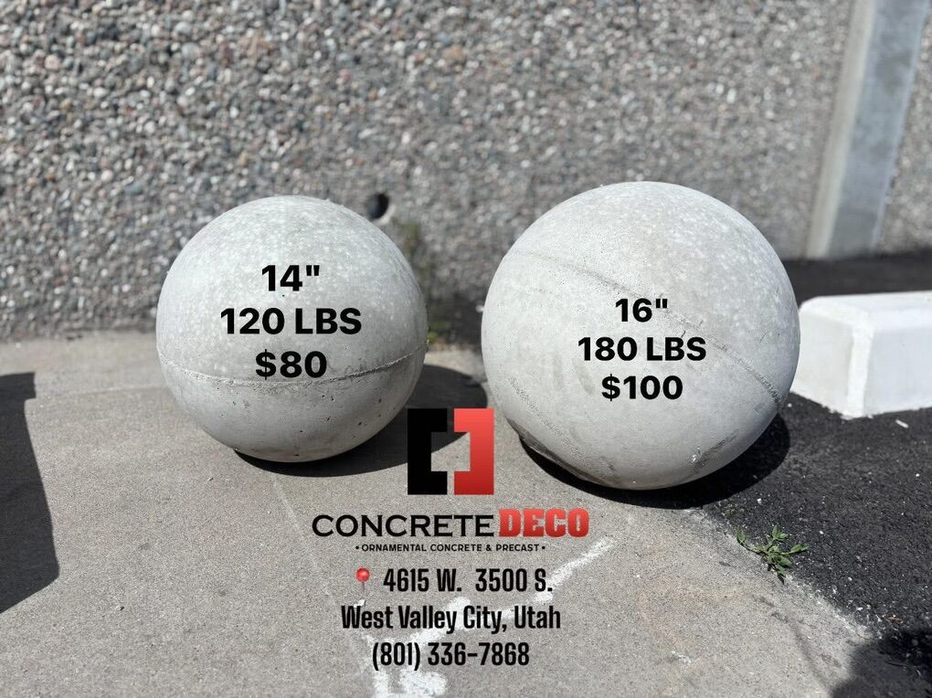 Concrete Orbs• Spheres • Ball