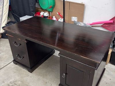 Solid Wood Office Desk 66"x32"
