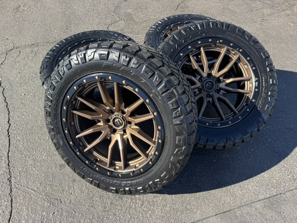 22x10 Fuel Rebel 6 Lug Ford F150 35x12.50R22 Nitto