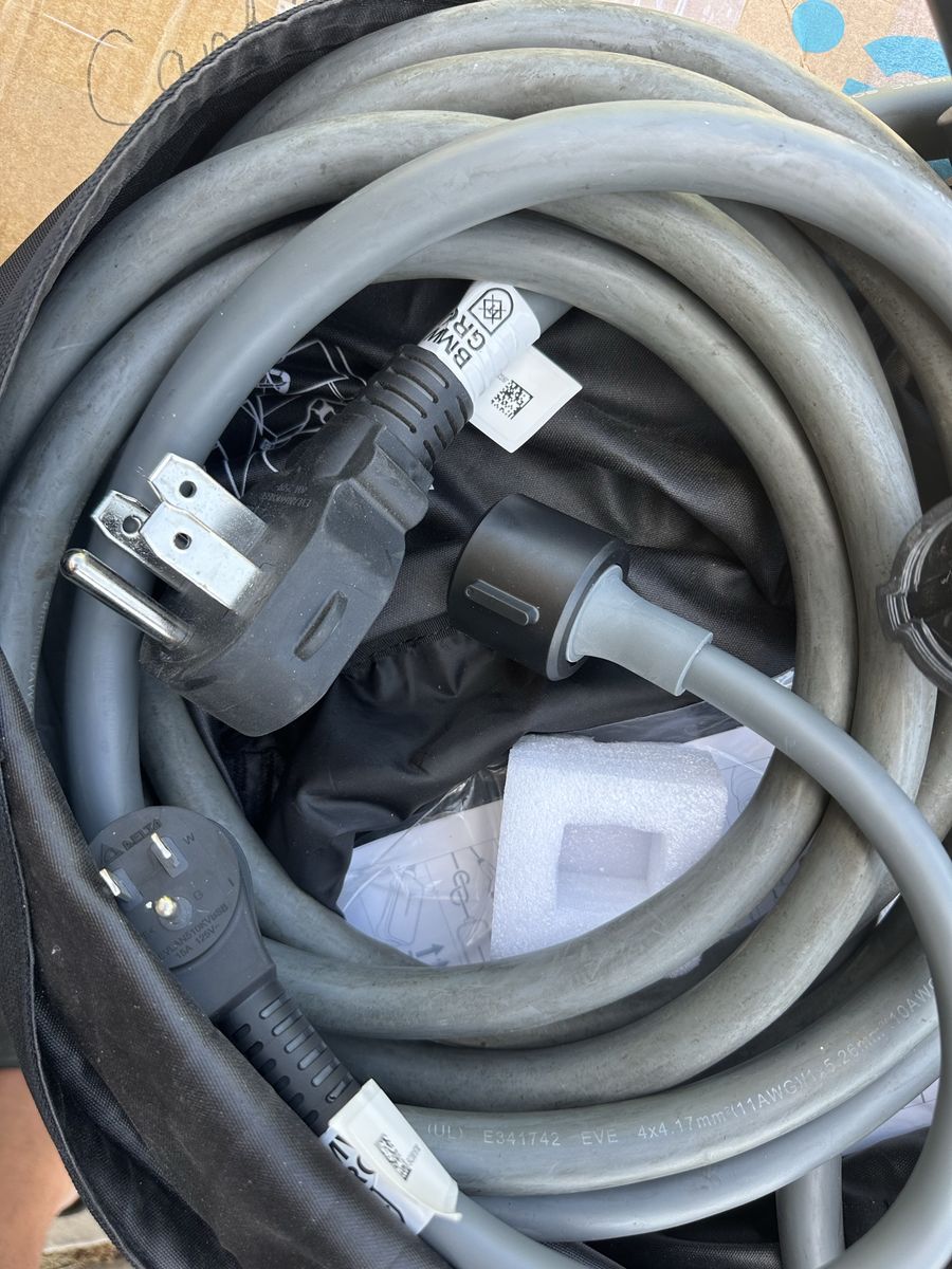 OEM BMW Flexible Fast EV Charger Cable with Adapters & Storage Bag