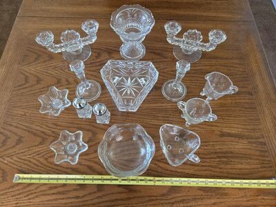 Vintage Beautiful Crystal 14 Piece Set