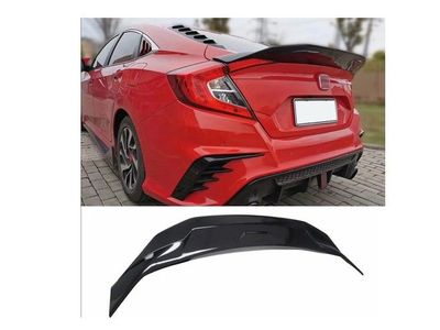 Gloss Black Highkick Duckbill Rear Trunk Spoiler For 2016-2021 Honda Civic Sedan