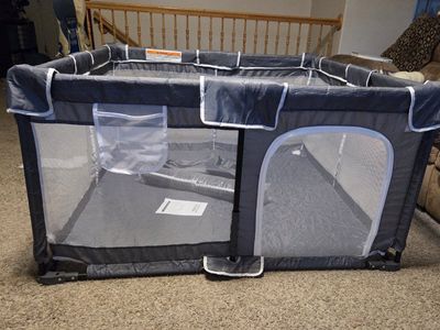 Foldable Playpen for Babies and Toddlers, 50x50 Inches Portable Playpen Fence crib