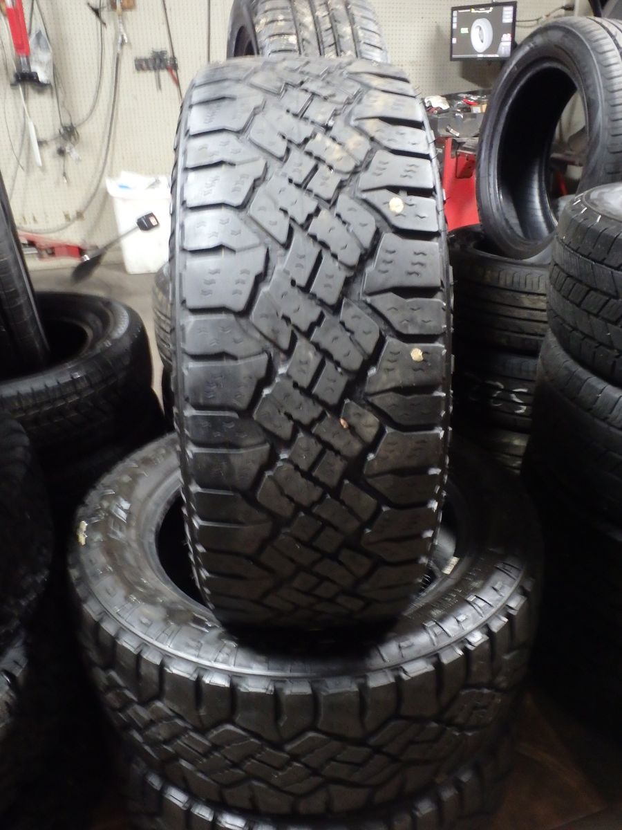 255/55R19 GOODYEAR WRANGLER DURATRAC PAIR OF TWO USED TIRES