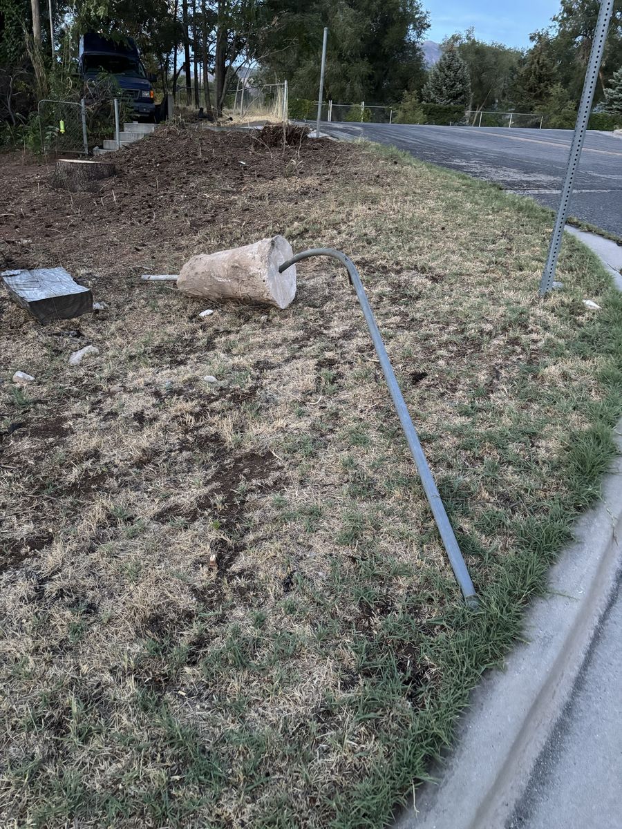 Steel pole and concrete **I’ll pay you $10**