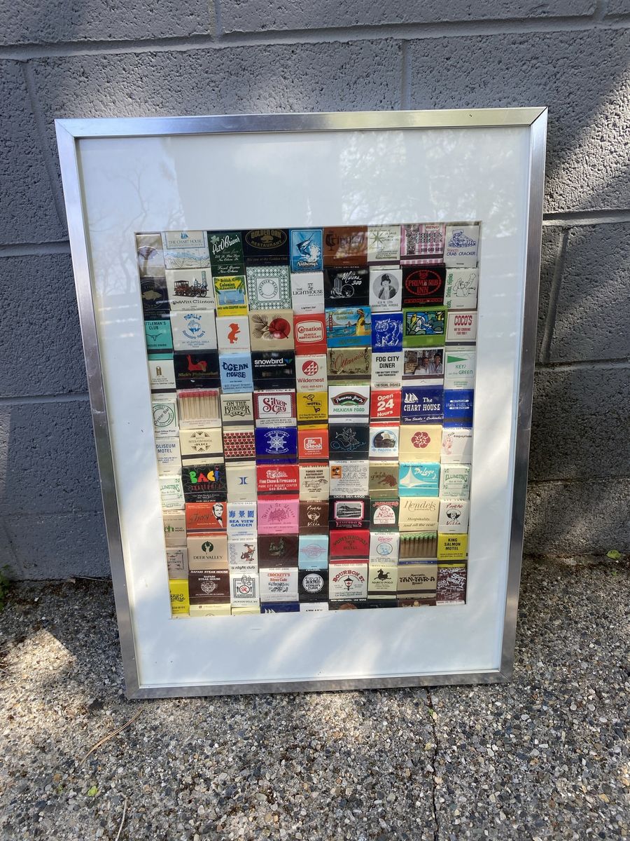 Framed Matchbook Art