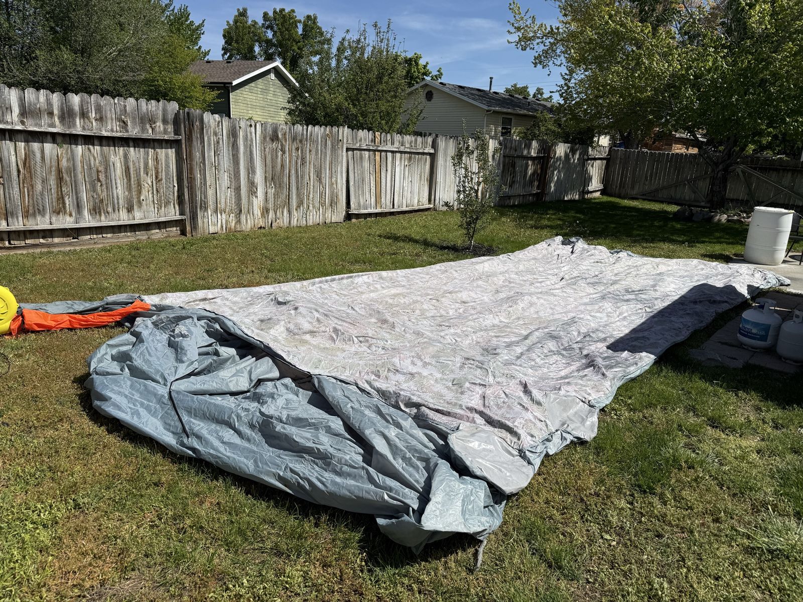 Portable Inflatable Paint Booth 30x14ft - Fits Full-Size Trucks, Includes Blowers