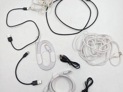 USB-c Cables White and Black 9 Pack Mixed Assortment