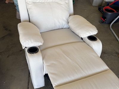 New Fabric Recliner Chair with Dual Cup Holders
