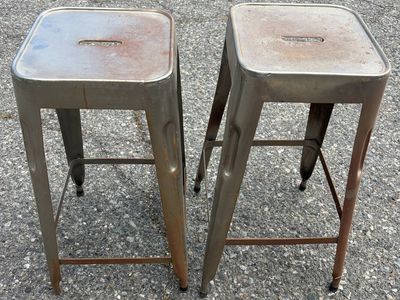 2 Metal Stools