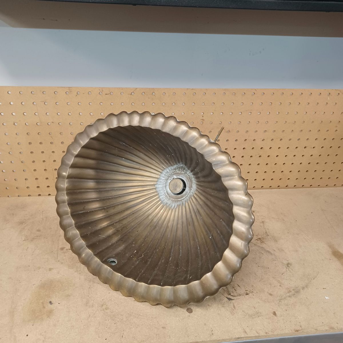 Brass seashell sink