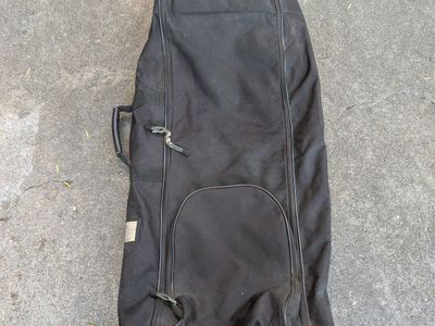 Black Rolling Golf Travel Bag Case with Wheels and Handle