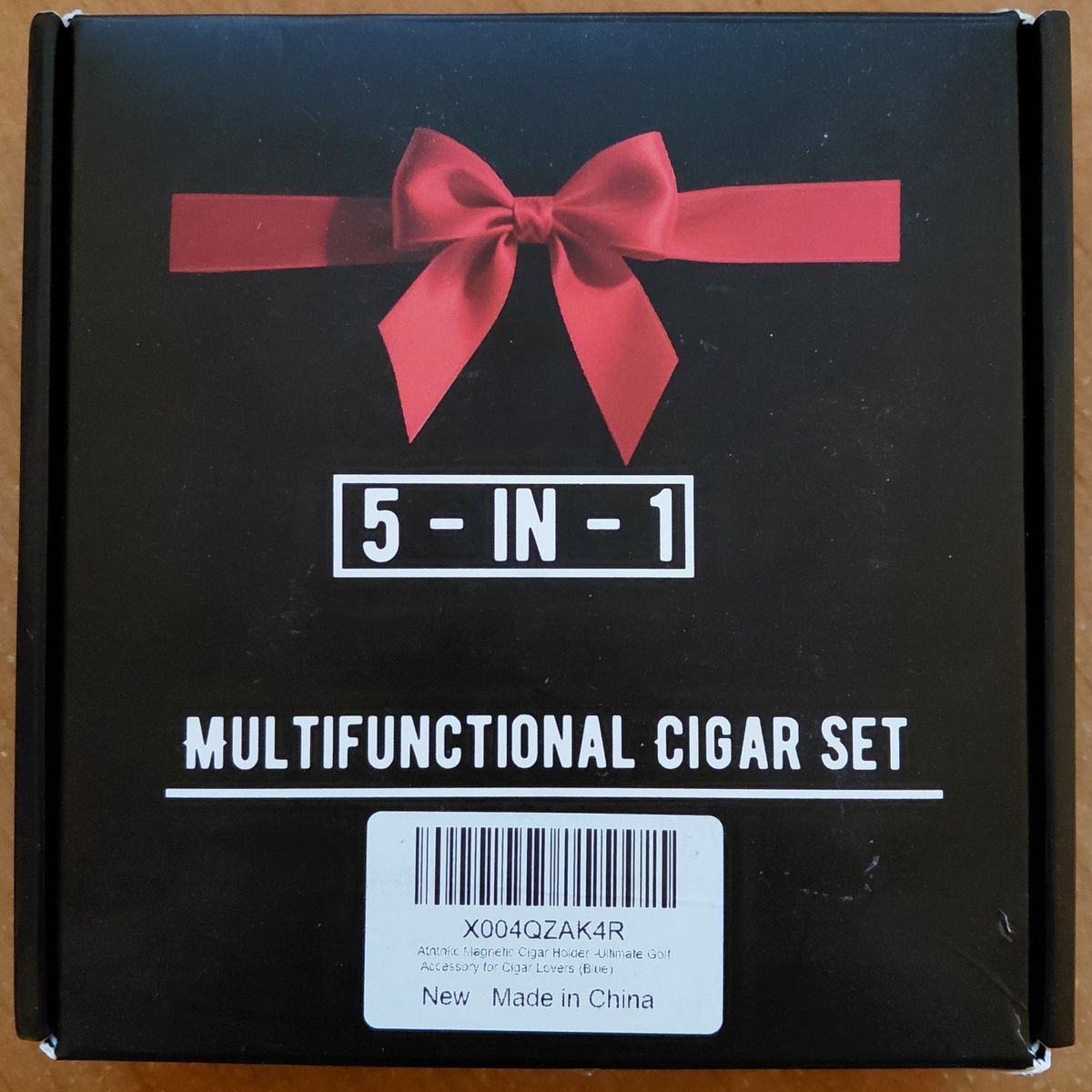 Atntnkc 5-IN-1 Multifunctional Cigar Set, Magnetic Holders, V Shaped Cut, Shears