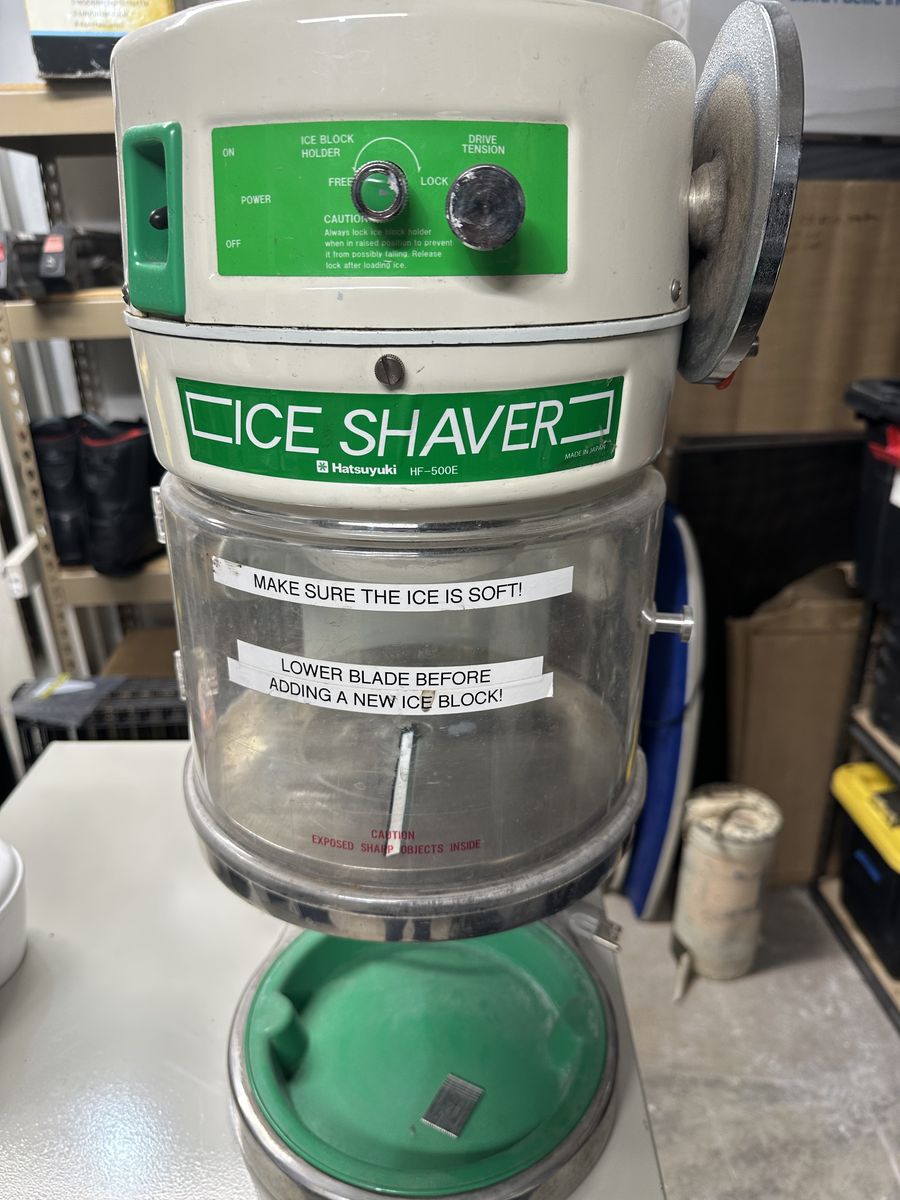 Hatsuyuki Shave Ice machine