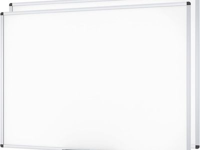 Large Magnetic Dry Erase White Board, 96 X 48 inches, 8' x 4' Aluminum Framed Whiteboard with Marker Tray
