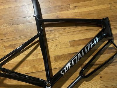 Specialized Allez Sprint Disc Frameset 56cm - Tarmac Black, Brushed Foil, Excellent Condition