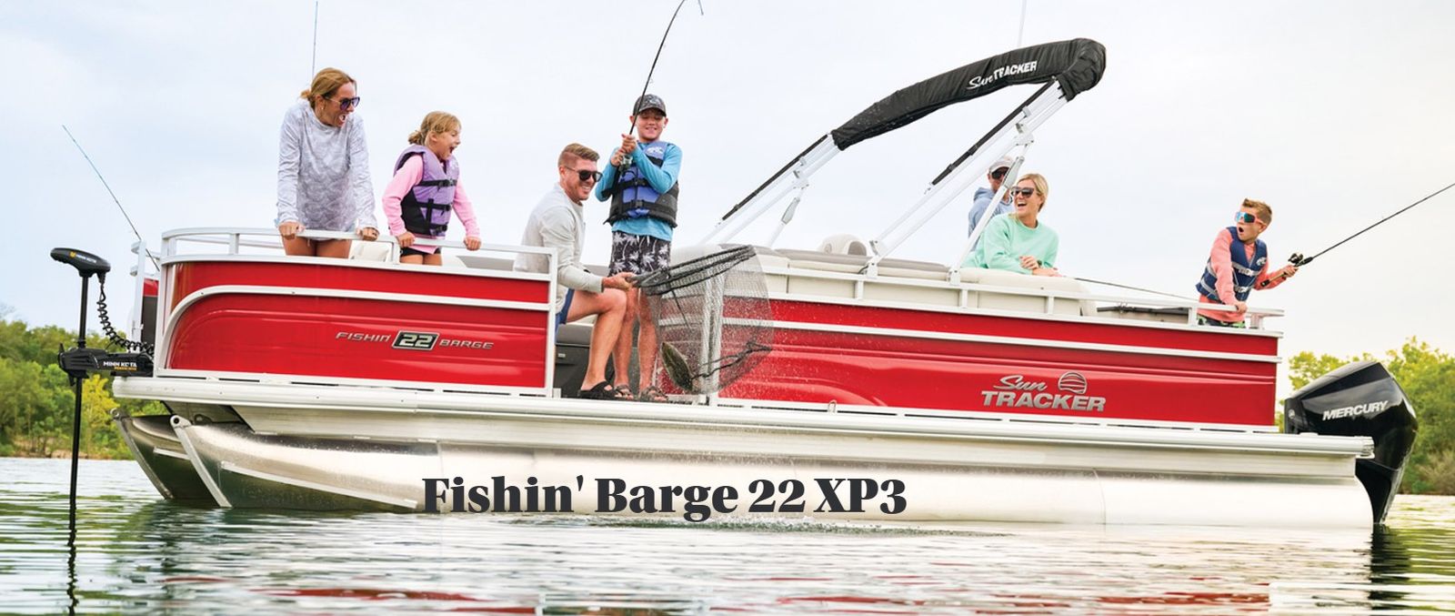 2026 Sun Tracker Fishin Barge 22 XP3 w 200 HP Mercury Outboard !!!