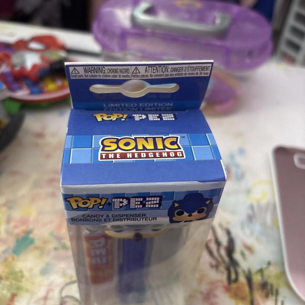 Limited Edition Funko Pop! PEZ Sonic the Hedgehog Candy & Dispenser - New in Box